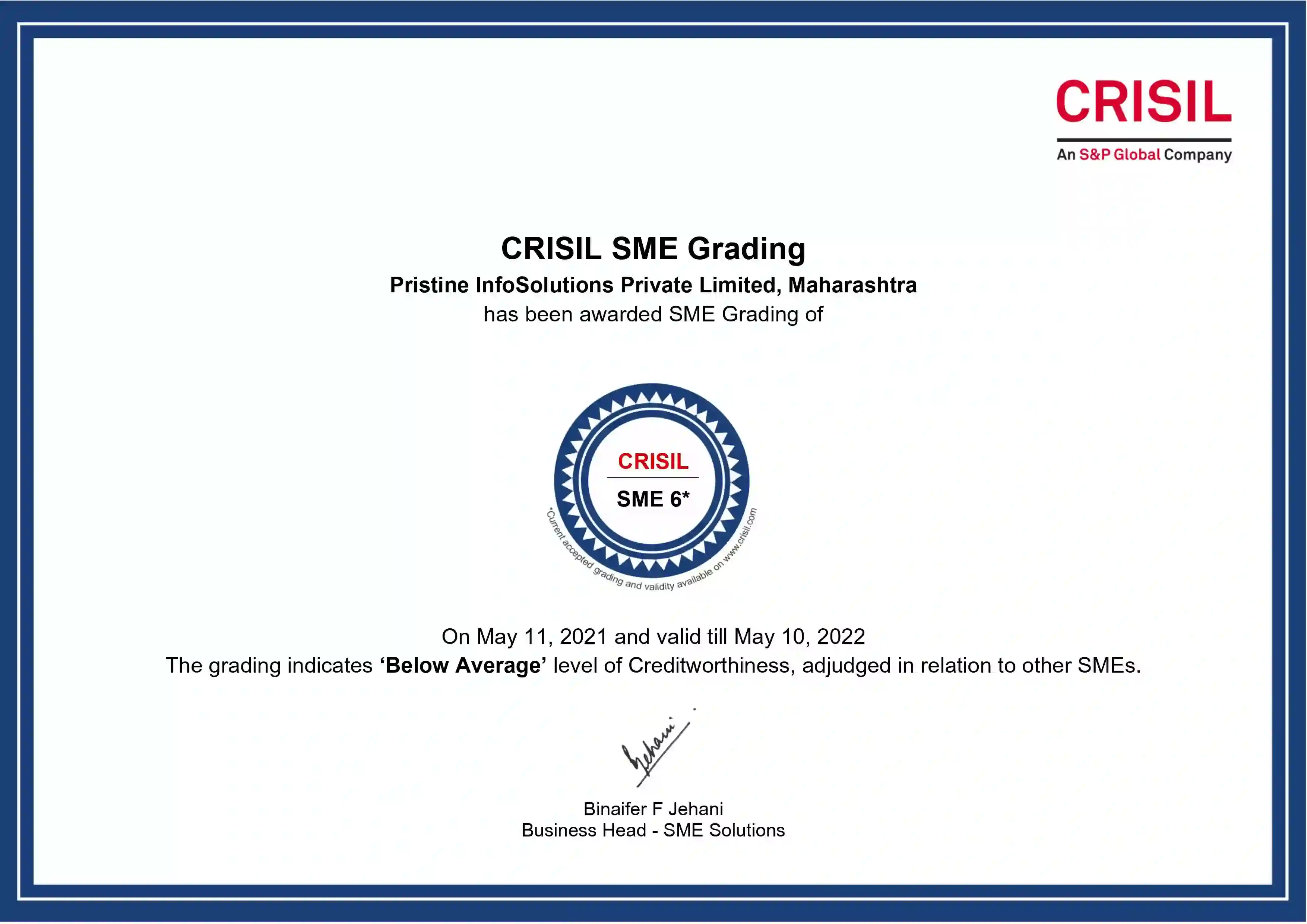 06 - crisil grading certificate